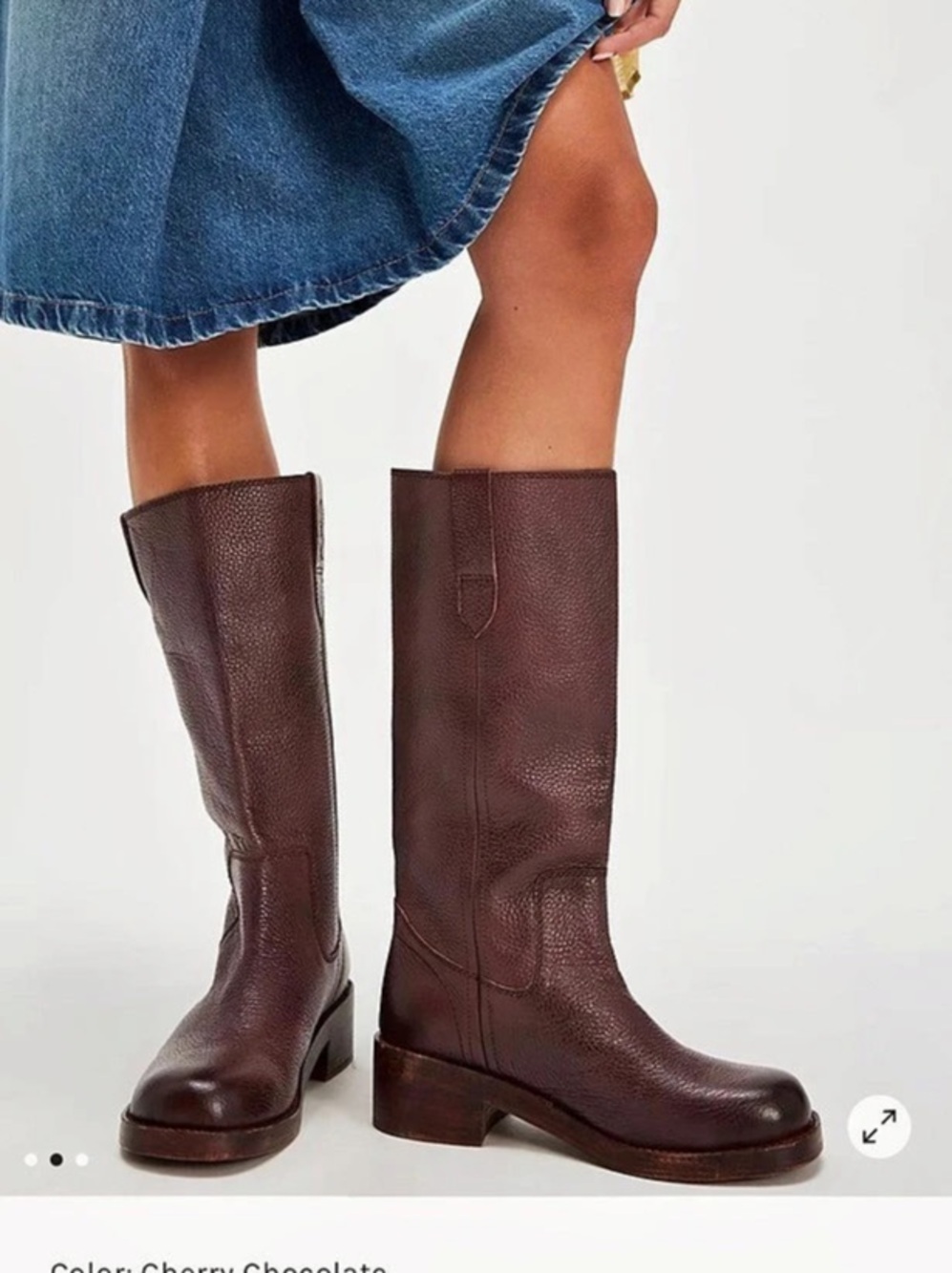 Free People Blaze Pull-On Boots Brown US 8